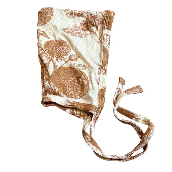 ❤️5/$25❤️ Kate Quinn Floral Print Baby Bonnet - Picture 1 of 1